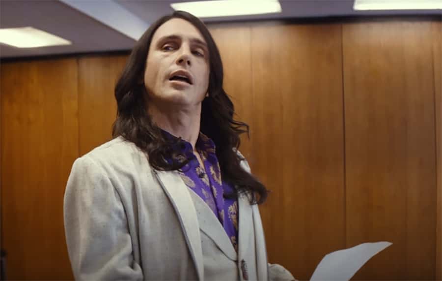 A visually captivating still taken from a pivotal moment in the film The Disaster Artist (2017)