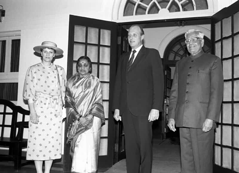 The Vice President Shri R. Venkataraman and Mrs. Venkataraman