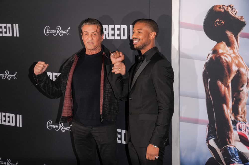 Sylvester Stallone and Michael B. Jordan