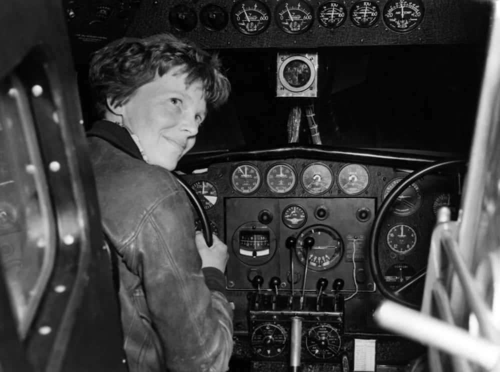 Amelia Earhart in her Lockheed L- 10E Electra