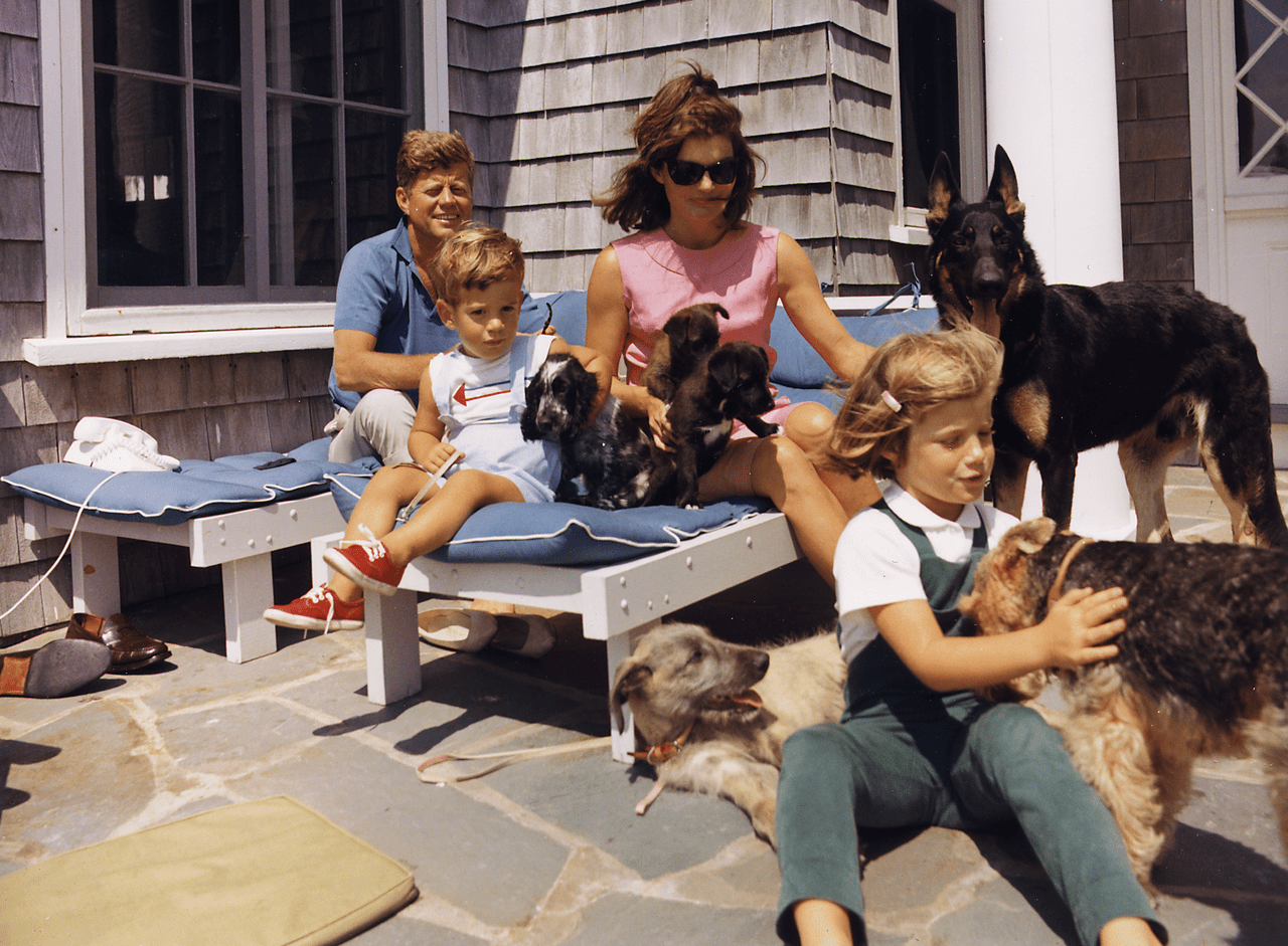 President John F. Kennedy and his family