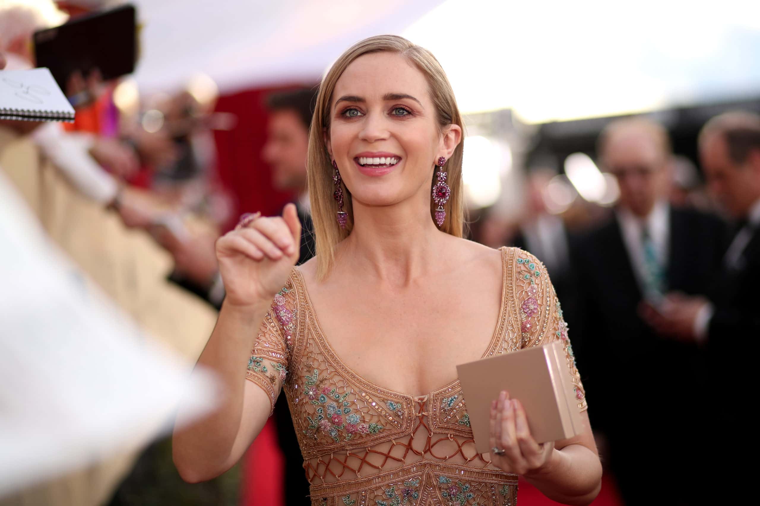 Emily Blunt attends The 23rd Annual Screen Actors Guild Awards