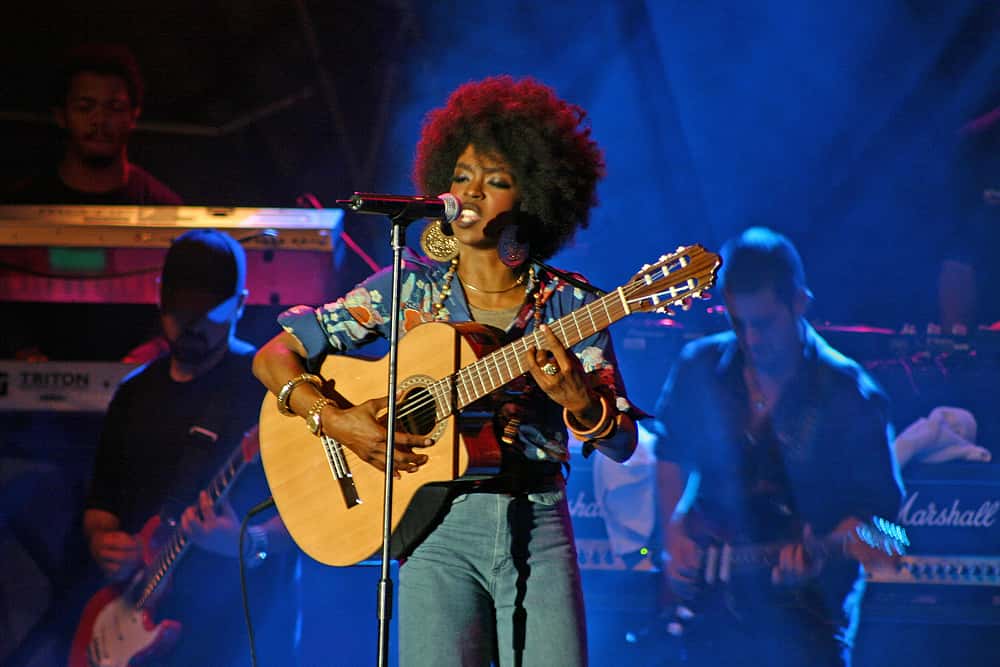 Lauryn Hill performing on stage at Stockholm Jazz Festival
