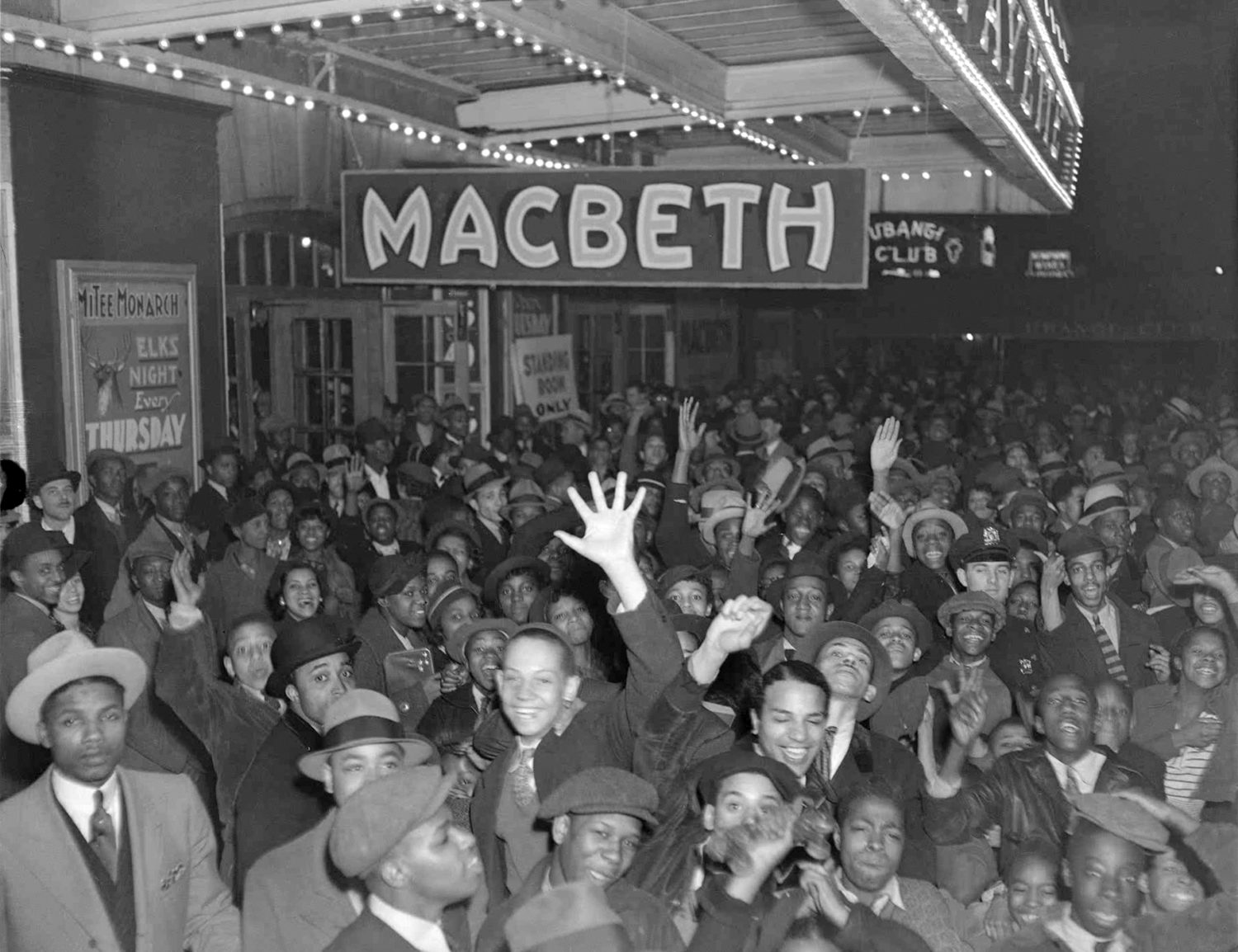 Opening of the Federal Theater Project production of Macbeth at the Lafayette Theatre, Harlem