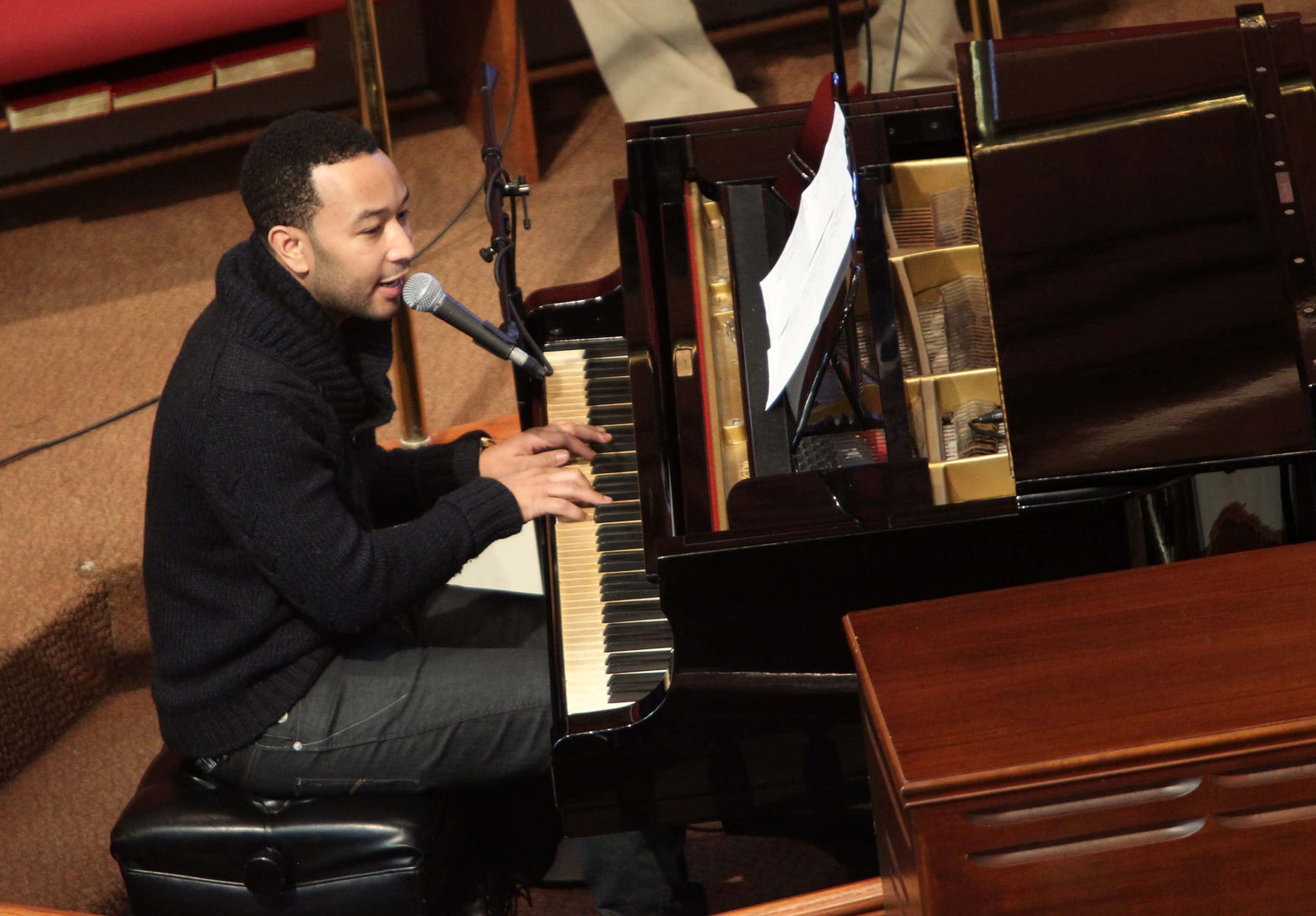 Singer John Legend performs at