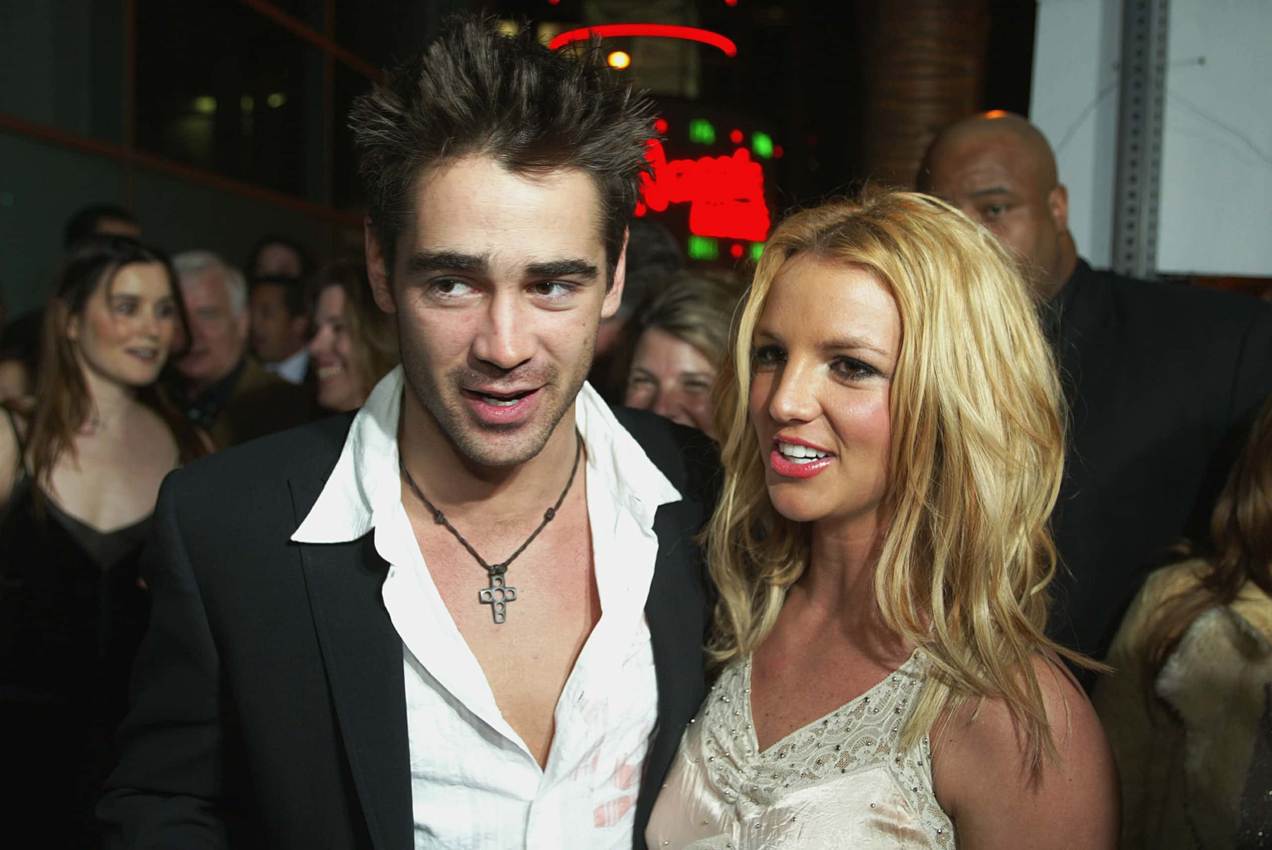 Singer Britney Spears and actor Colin Farrell