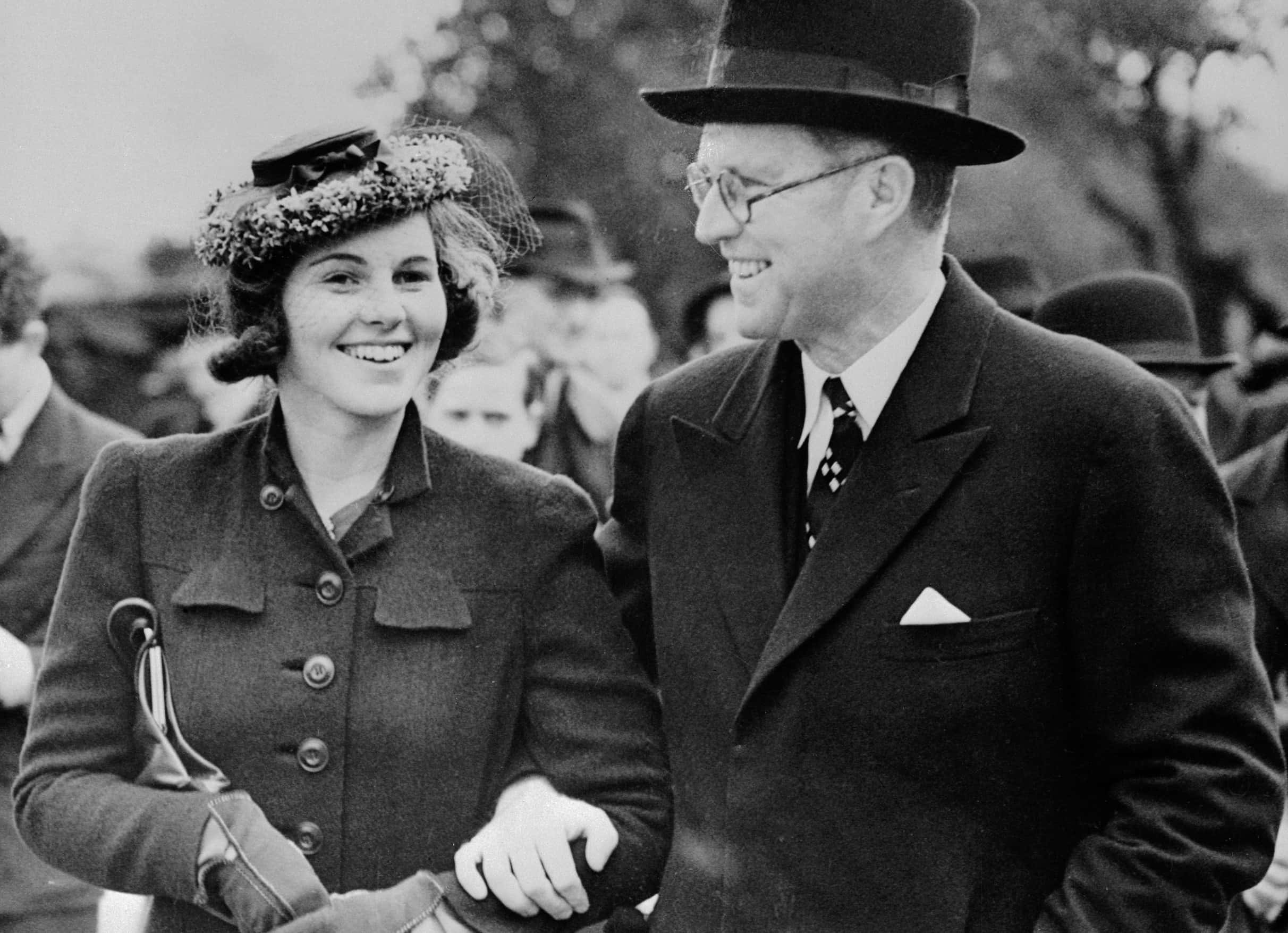 US Ambassador to Great Britain, Joseph P. Kennedy, with his daughter Rosemary