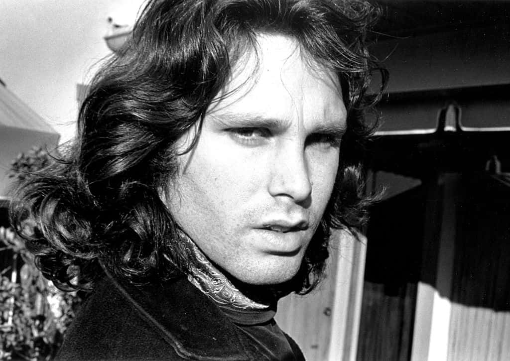 Jim Morrison in a black jacket