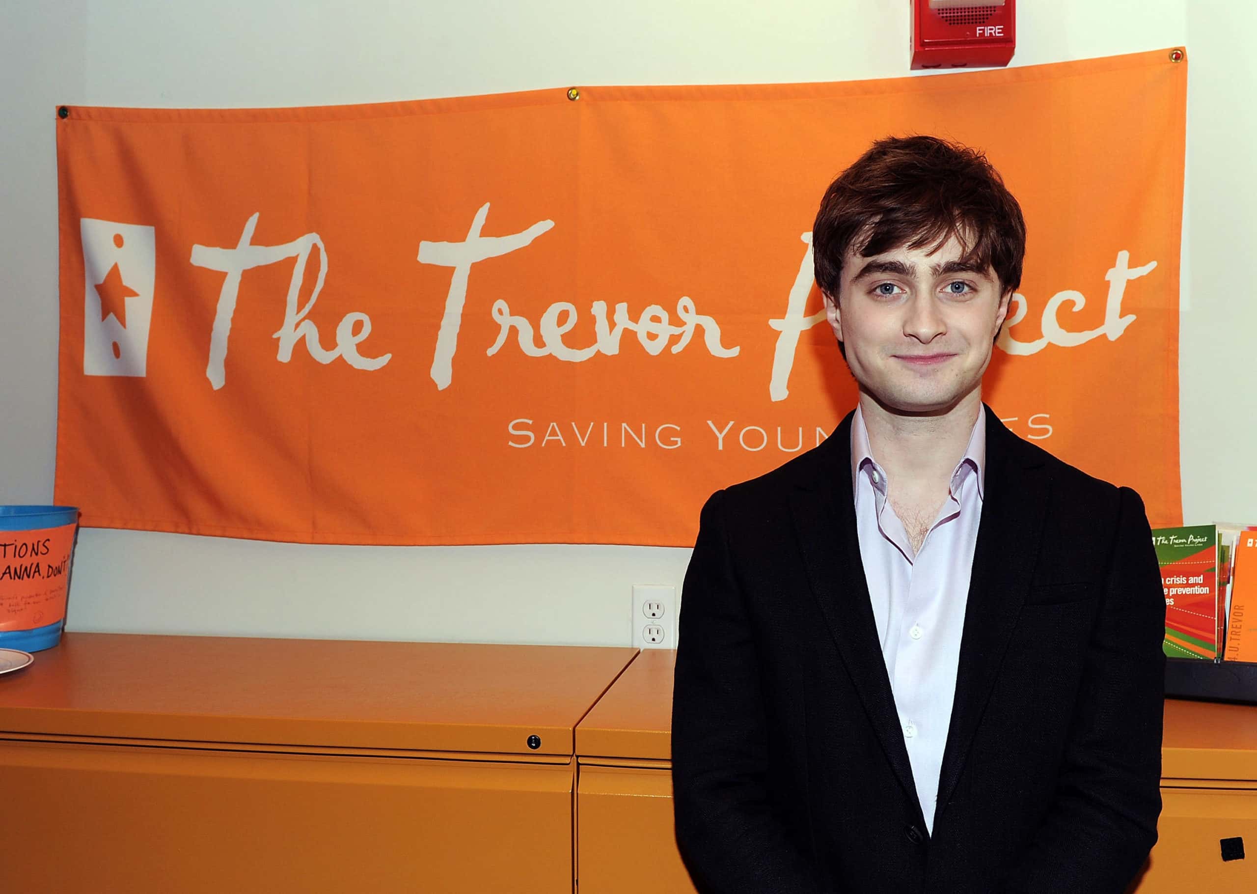 Daniel Radcliffe Visits The Trevor Project's NYC Call Center