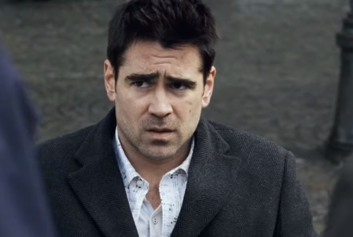 A screenshot of the movie In Bruges 