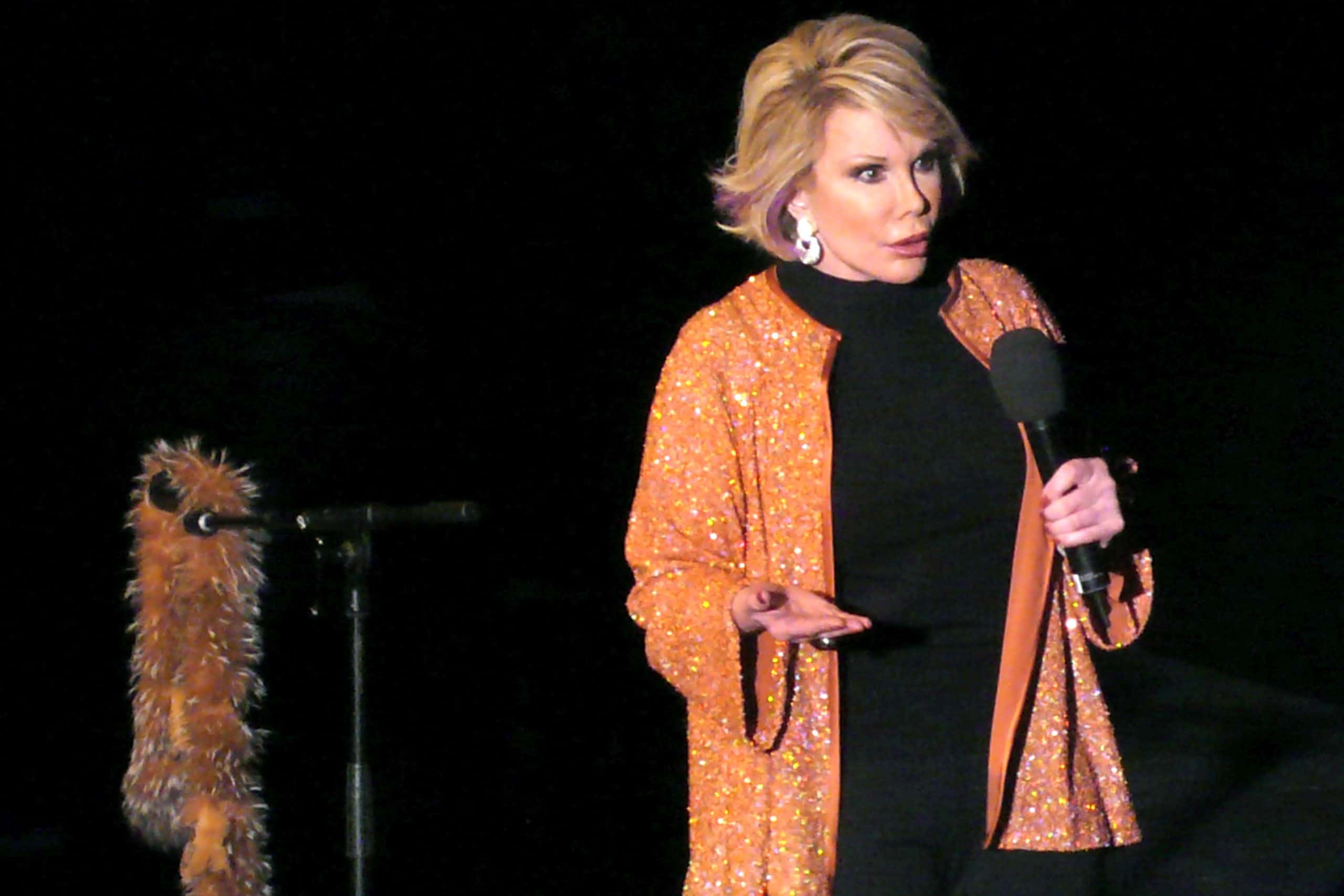 Portrait Photo of Joan Rivers at the E4 Udderbelly Southbank festival