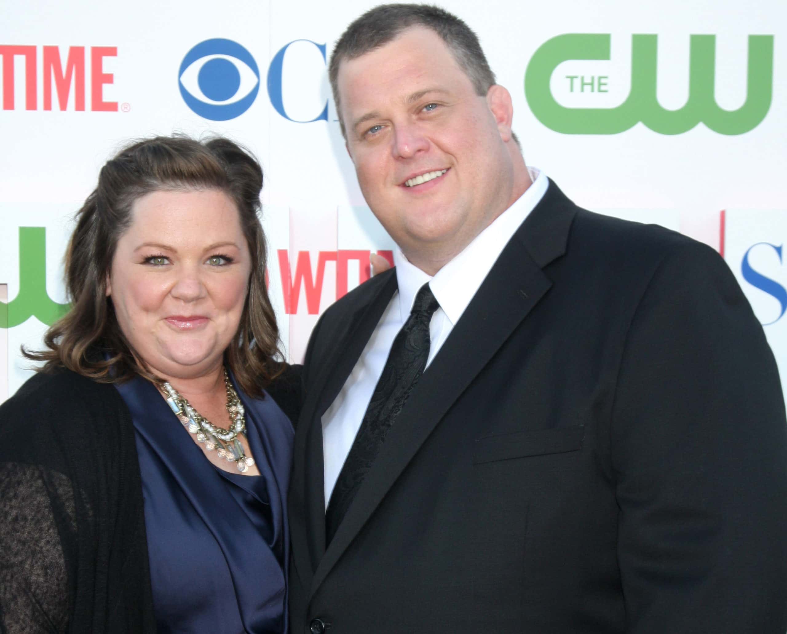 Melissa McCarthy & Billy Gardell arrive at the CBS Summer Press Tour Party