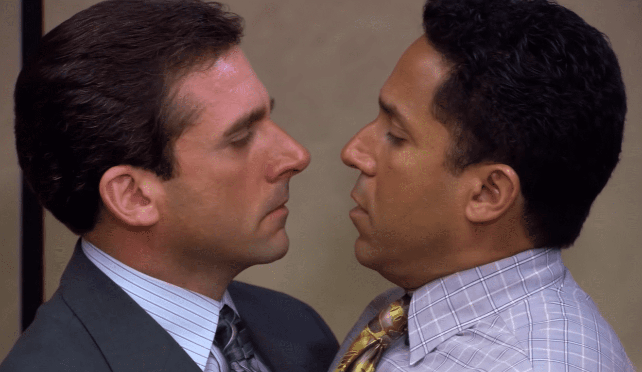 Screenshot from the television sitcom The Office (2005-2013)