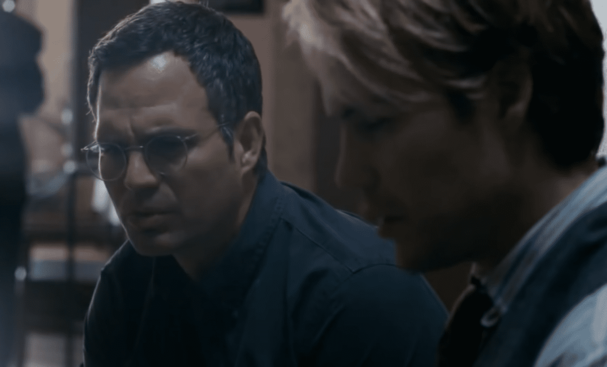 A visually captivating still taken from a pivotal moment in the television series The Normal Heart (2014)