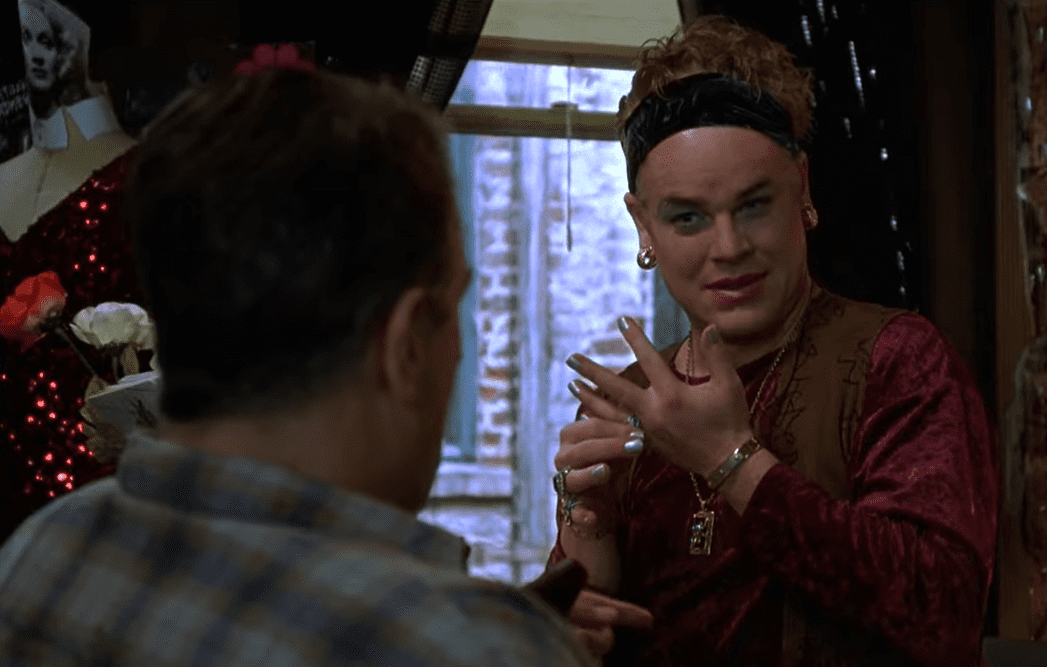 A visually captivating still taken from a pivotal moment in the film Flawless (1999)