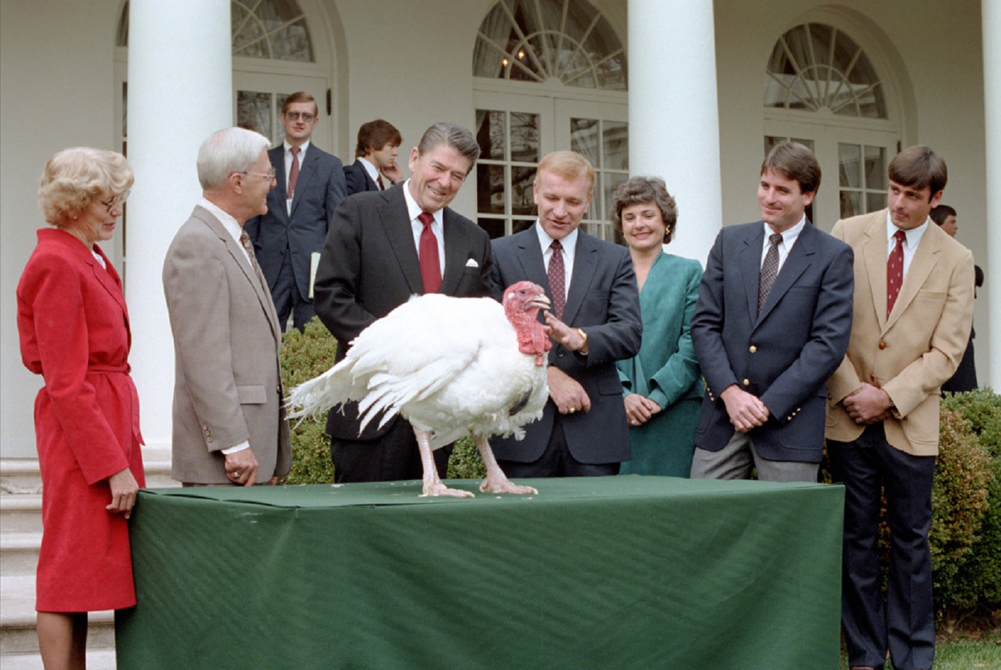President Ronald Reagan during the Presentation of the Thanksgiving Turkey
