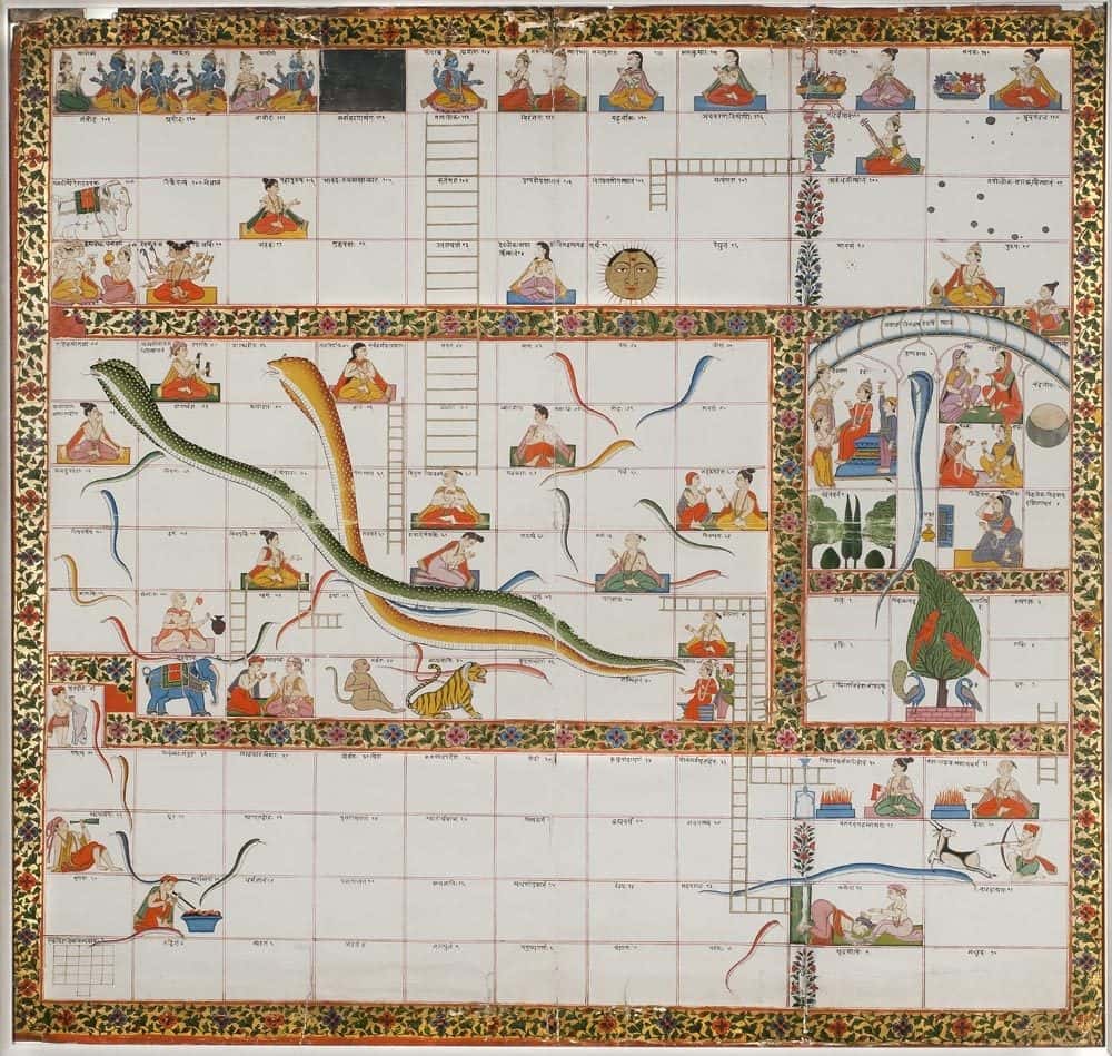 Ancient India Snakes and Ladders Fact