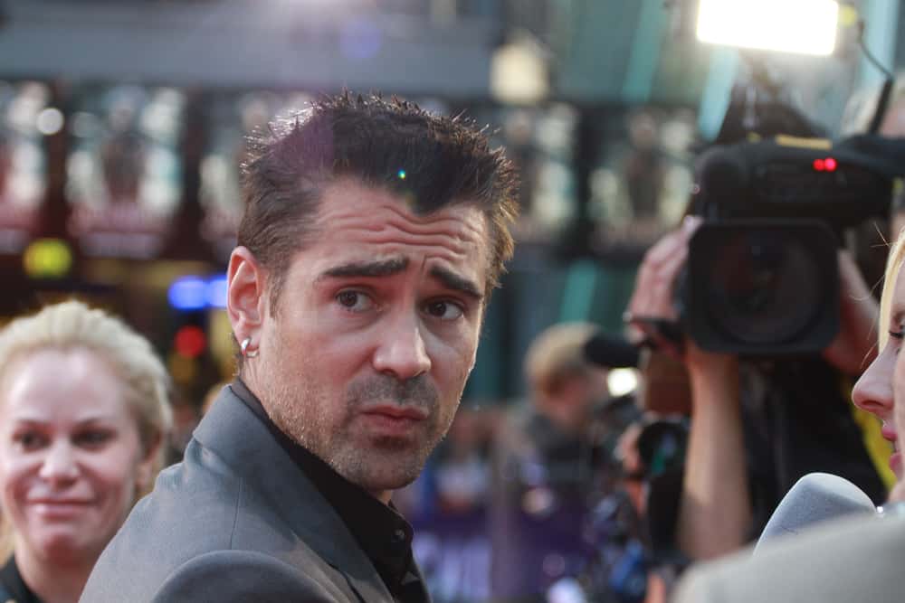Colin Farrell attends the German premiere of 'Total Recall'