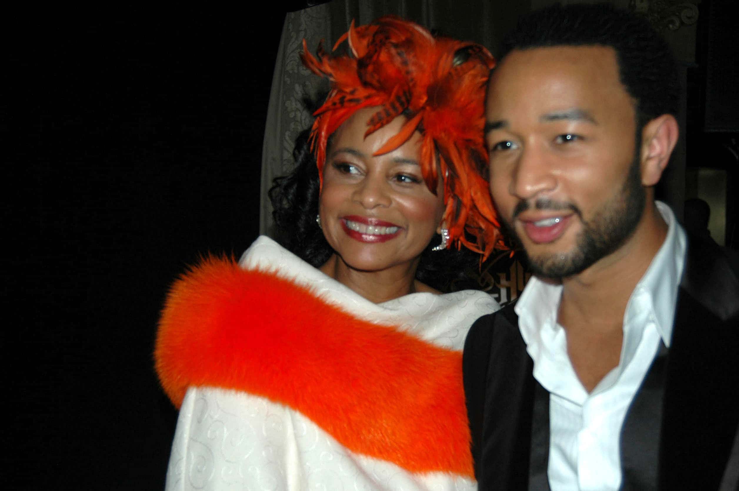John Legend and his Mother at