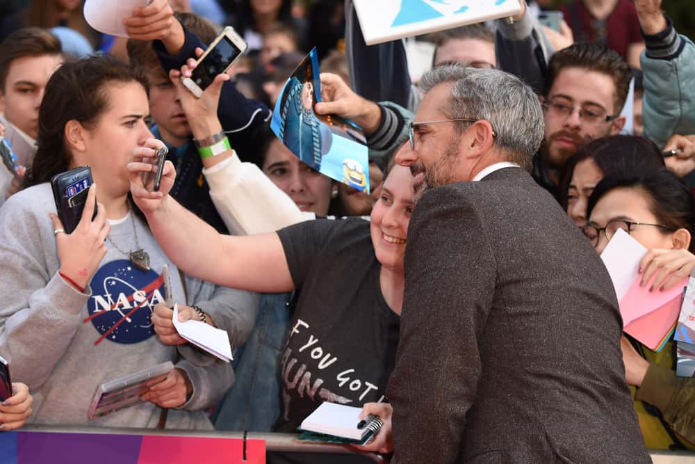 Steve Carell at the London Film Festival screening of "Beautiful Boy"