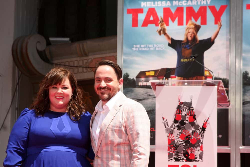 Ben Falcone, Melissa McCarthy at the Melissa McCarthy Hand and Footprint Ceremony