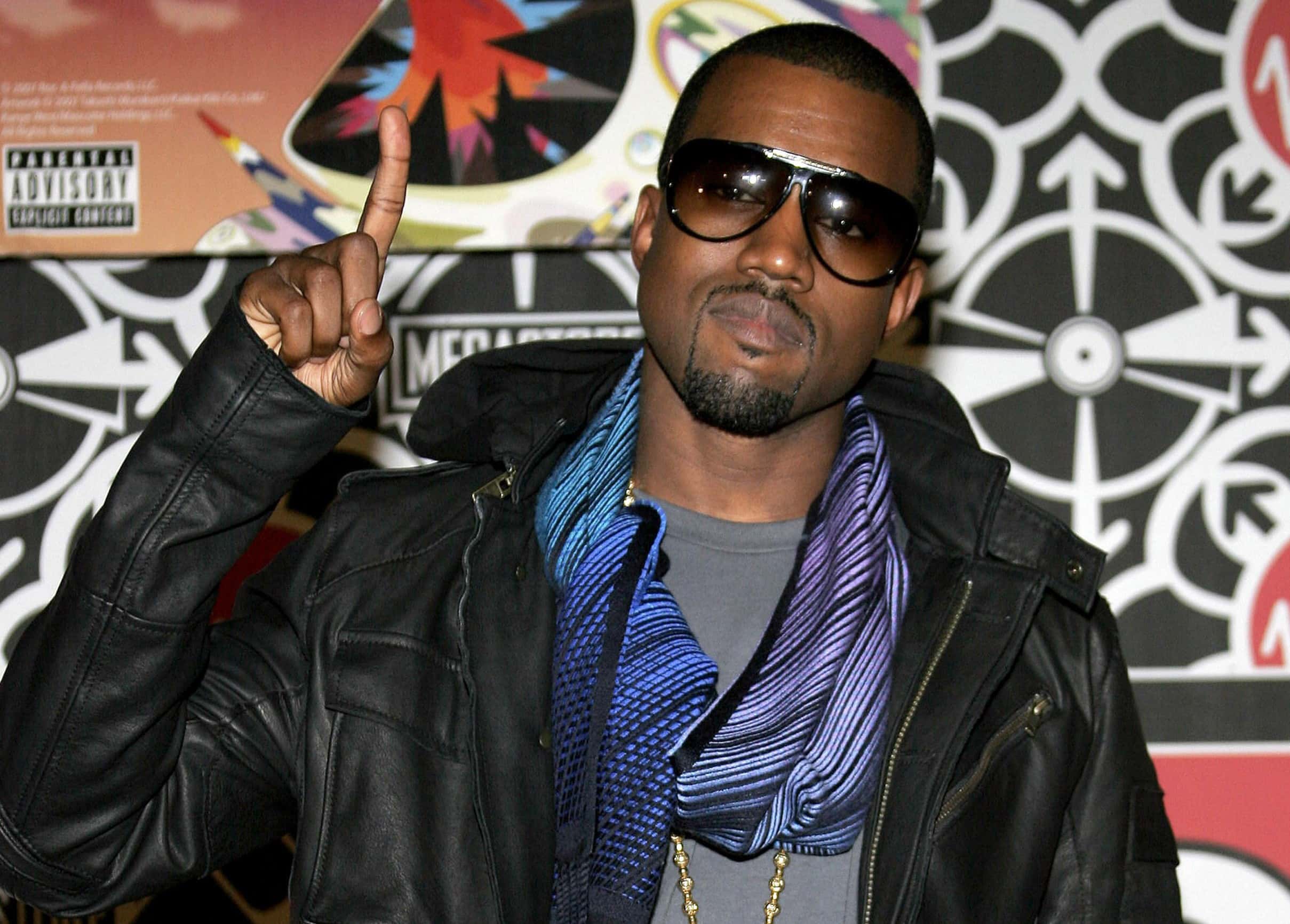 Kanye West attends the in-store signing