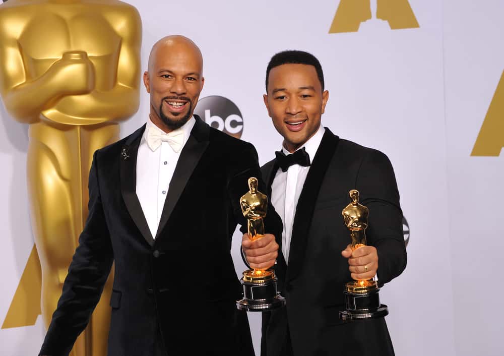 Common & John Legend (Lonnie Lynn & John Stephens) at the 87th Annual Academy Awards
