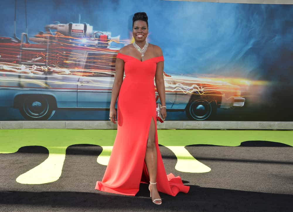 Actress Leslie Jones at the Los Angeles premiere of "Ghostbusters"