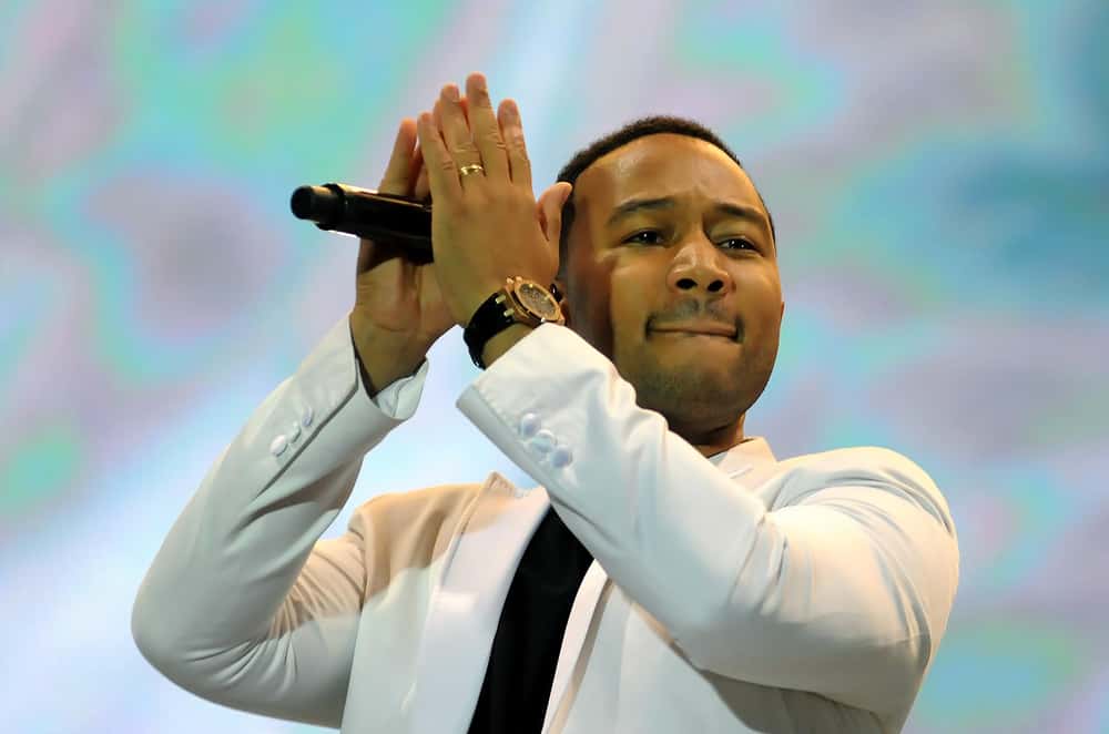 Singer John Legend, during his show at Rock in Rio 2015
