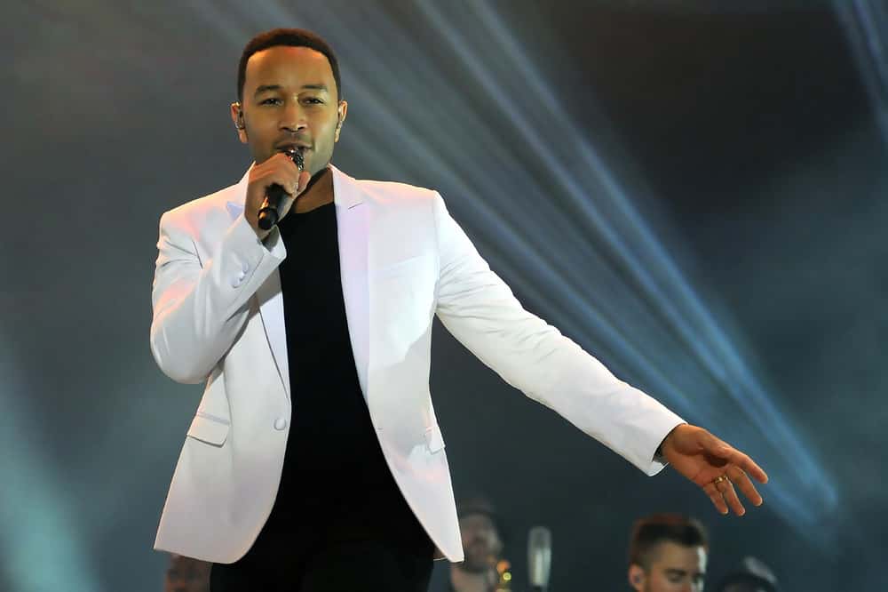 Singer John Legend, during his show at Rock in Rio 2015
