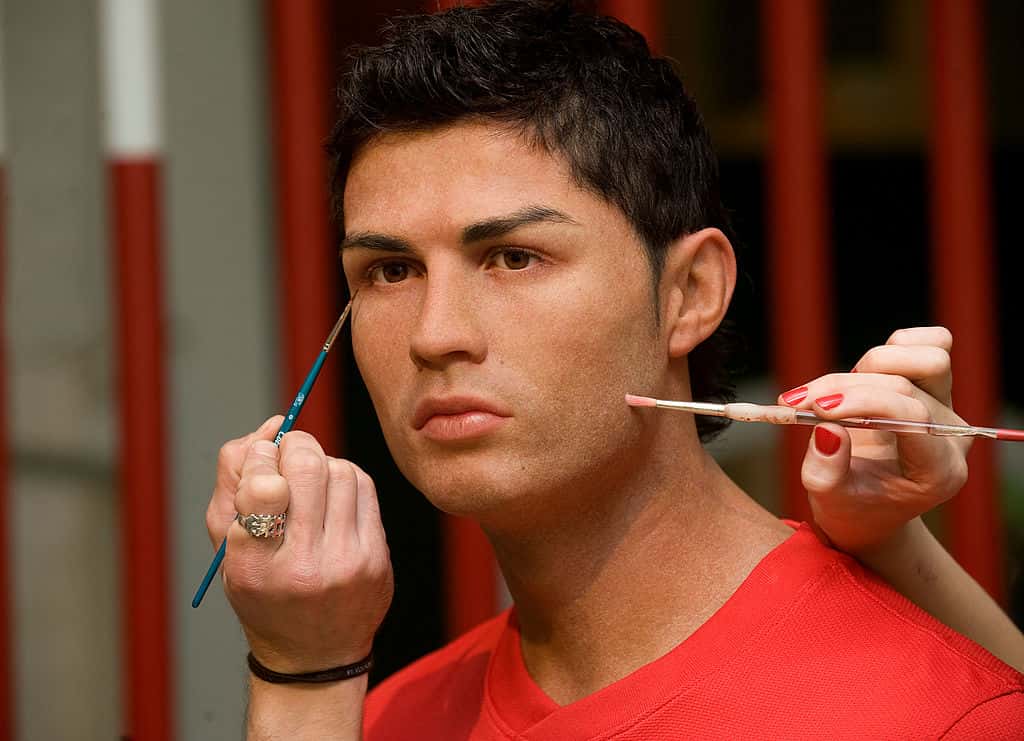 A new waxwork of footballer Cristiano Ronaldo