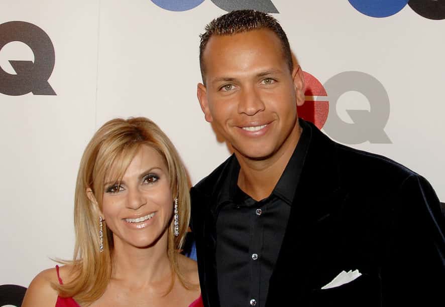 Major league baseball player Alex Rodriguez and wife Cynthia Scurtis arrive at GQ Celebrates 2007 