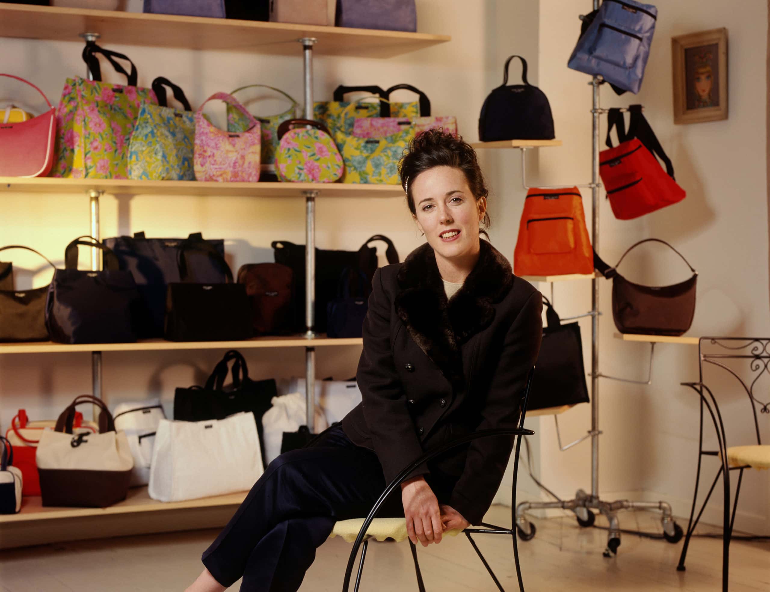 Handbag designer Kate Spade poses for a portrait