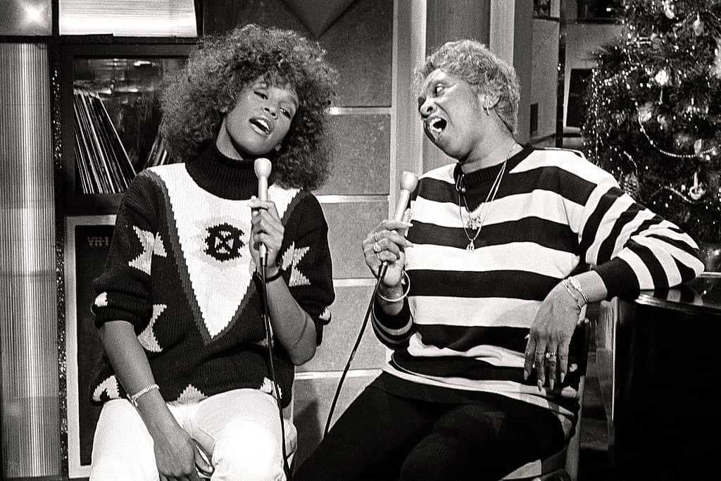 Whitney Houston and her mother, fellow singer Cissy Houston - 1989