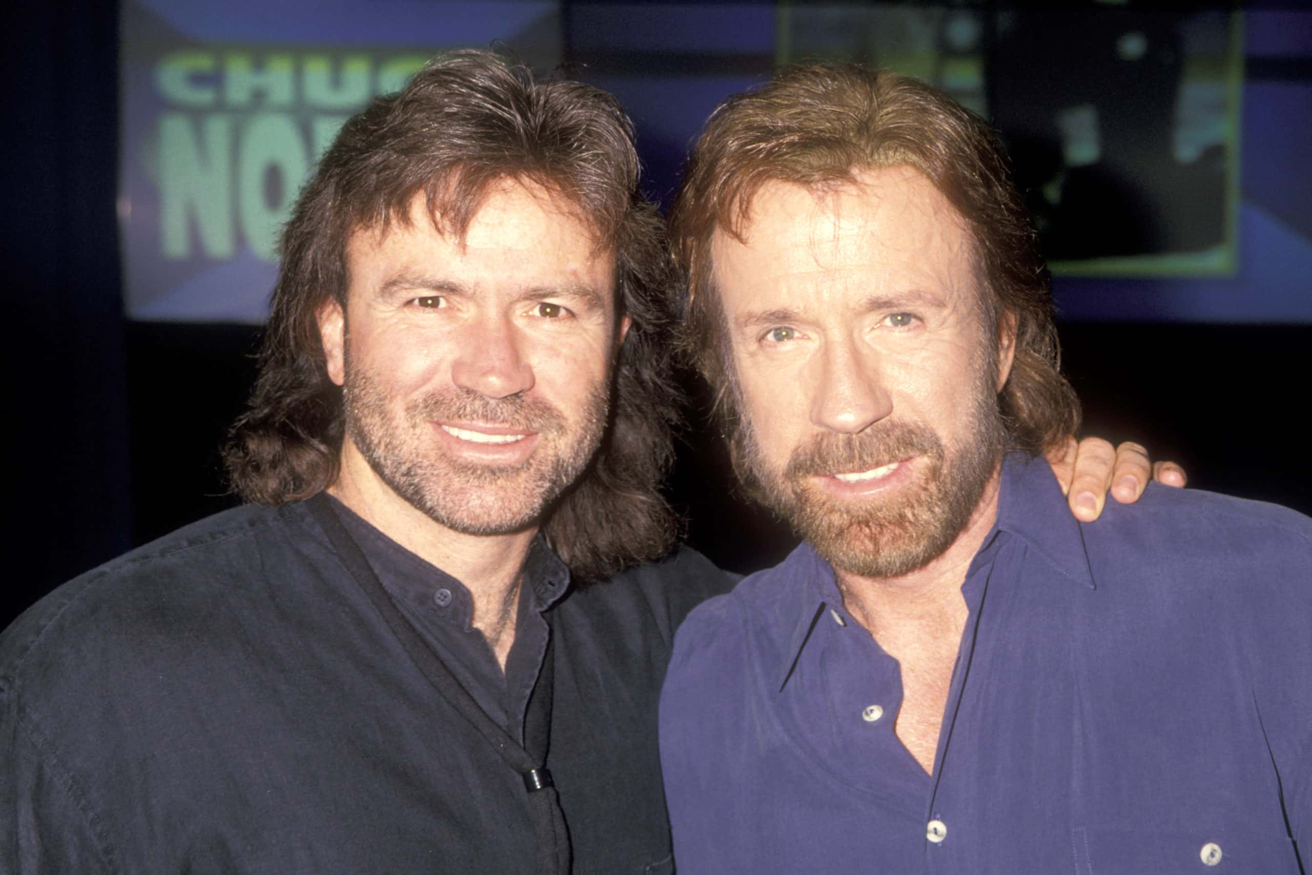 Chuck Norris and his brother at an event