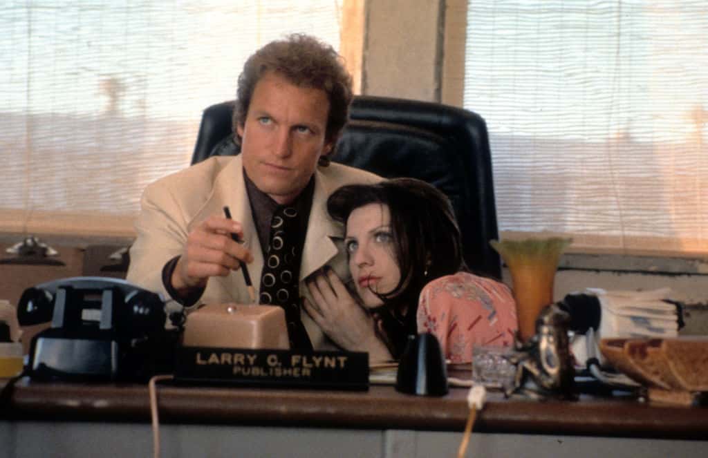 Woody Harrelson And Courtney Love In 'The People Vs. Larry Flynt'