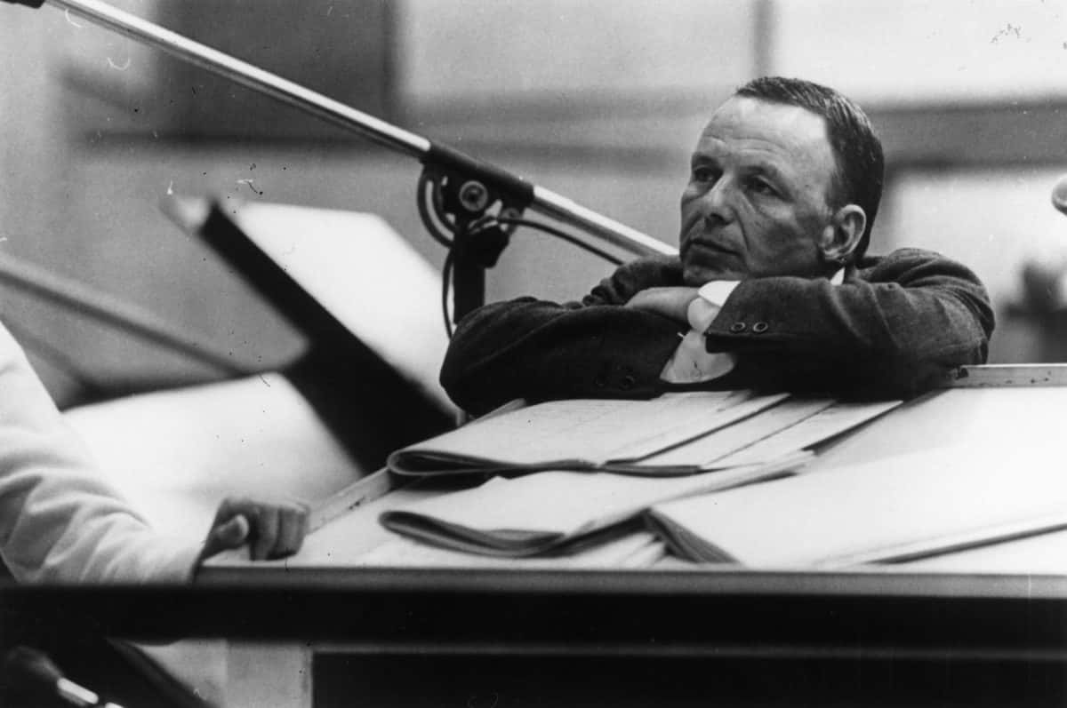 Frank Sinatra thinking 