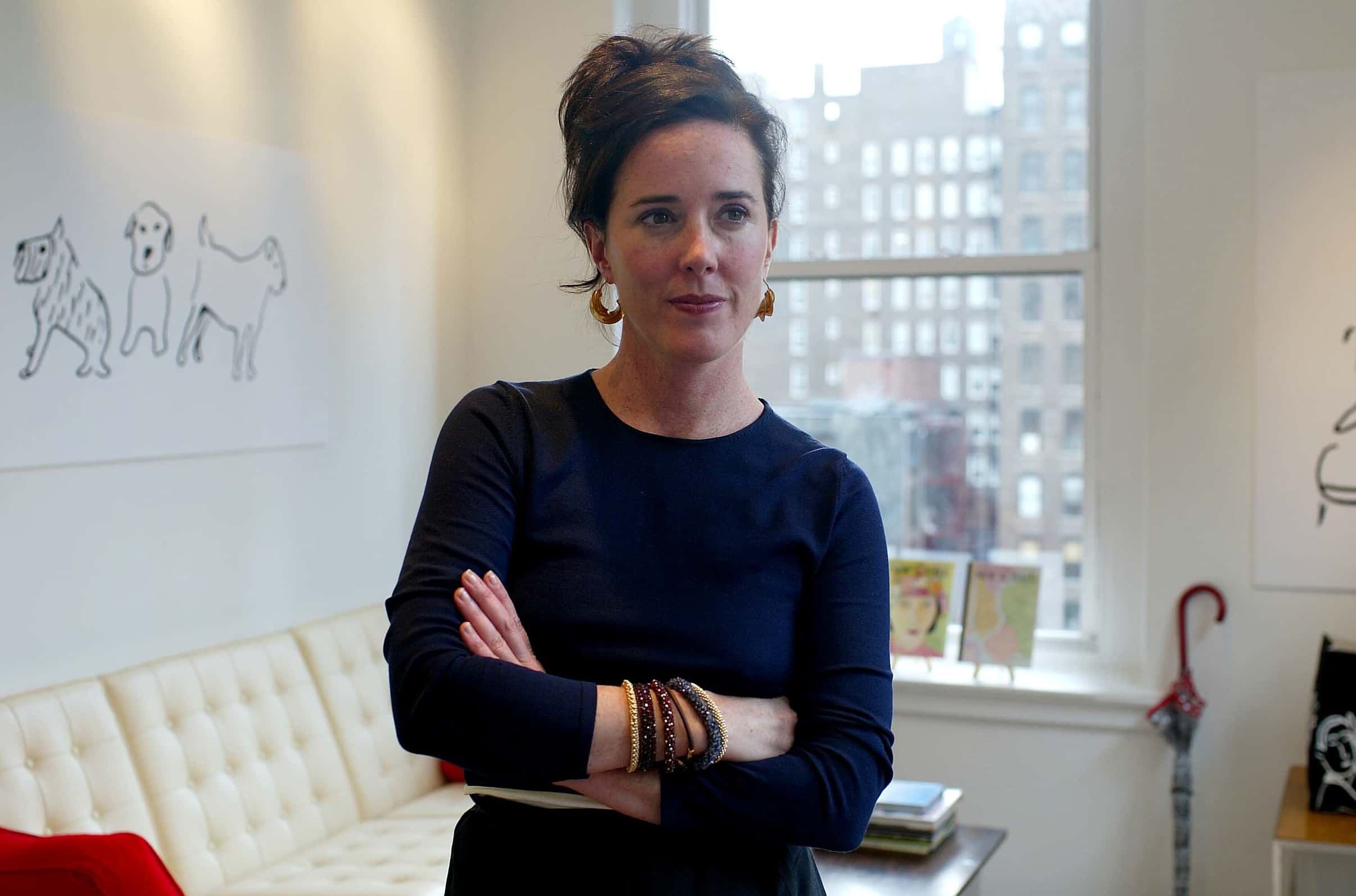 Kate Spade is photographed at her offices.