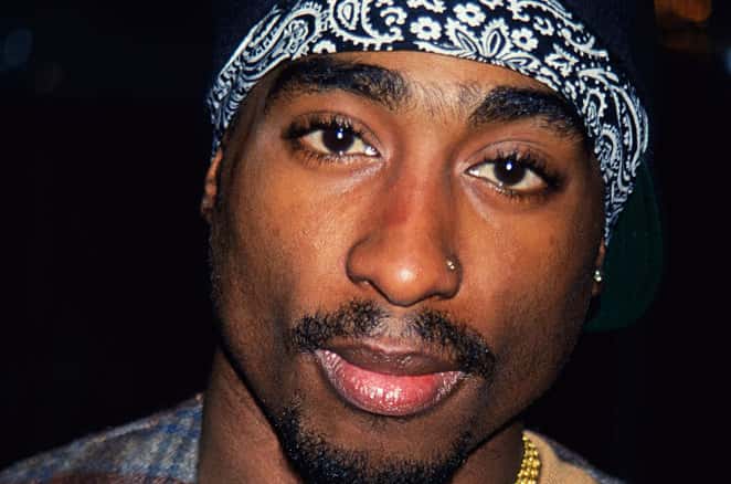 Portrait of rapper Tupac Shakur (2Pac)