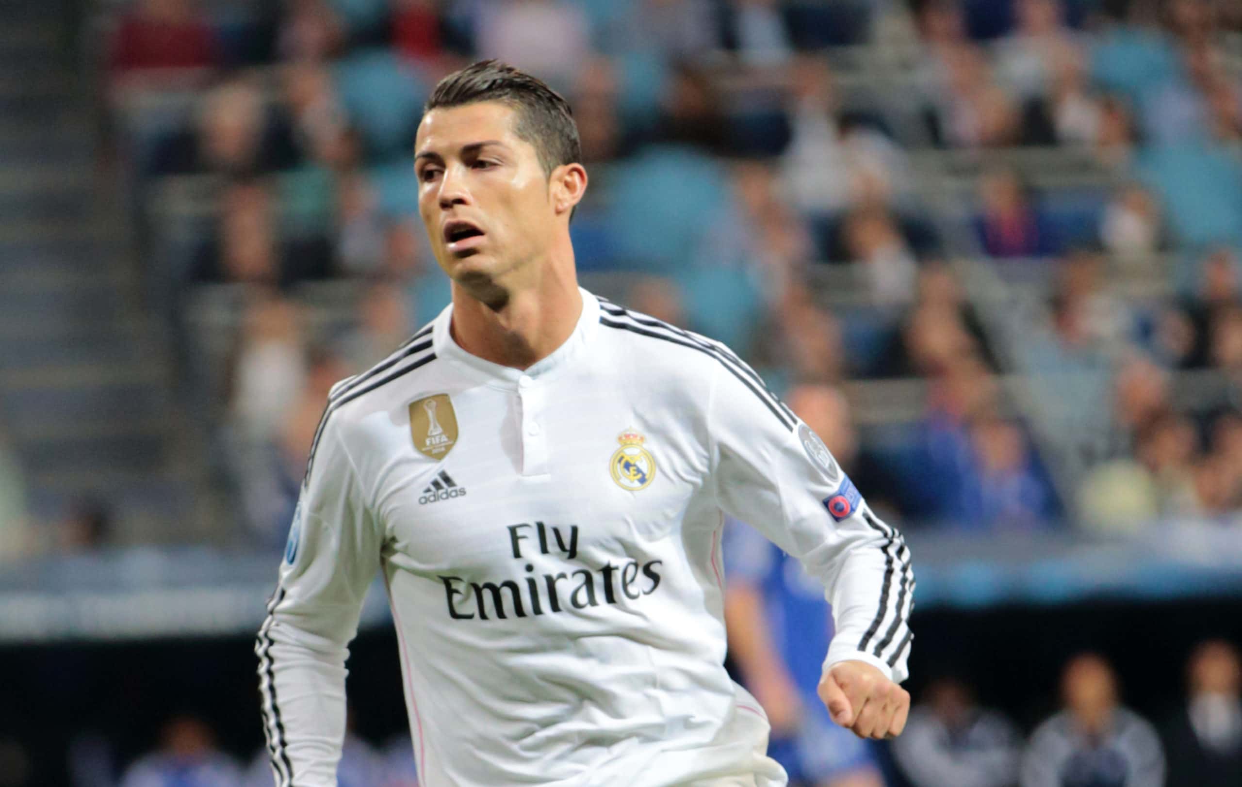 Cristiano Ronaldo with Real Madrid during a match against F.C. Schalke on March 11, 2015.
