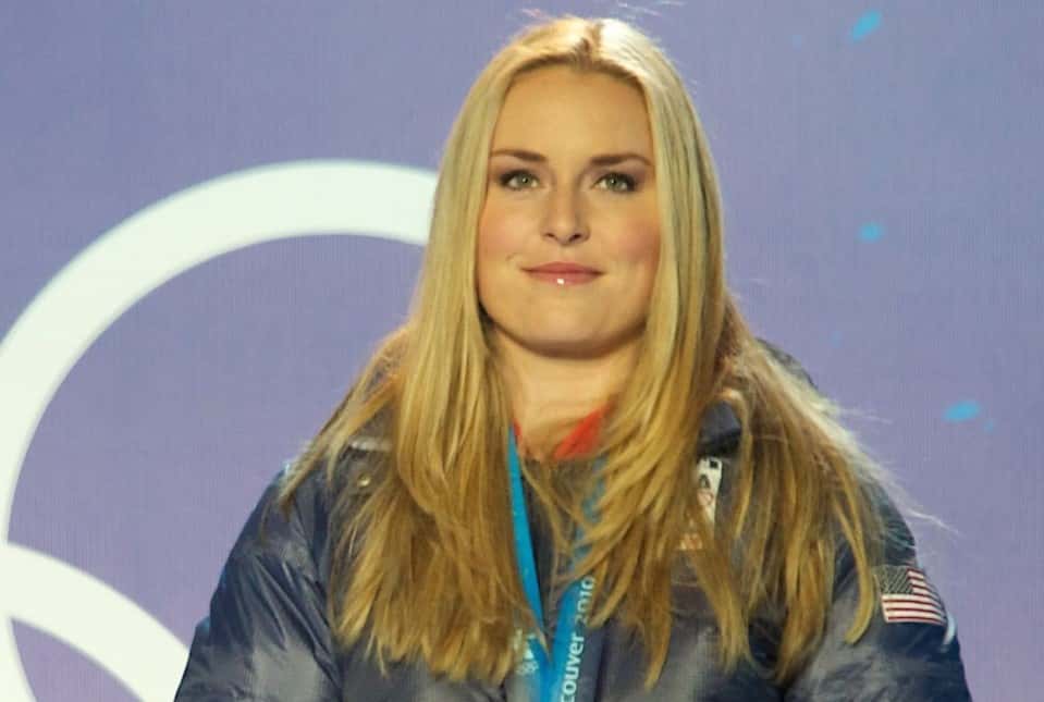 Lindsey Vonn at the The Medal Ceremony