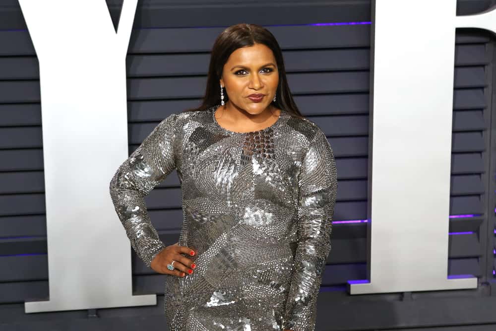 Portrait Photo of Mindy Kaling at the 2019 Vanity Fair Oscar Party