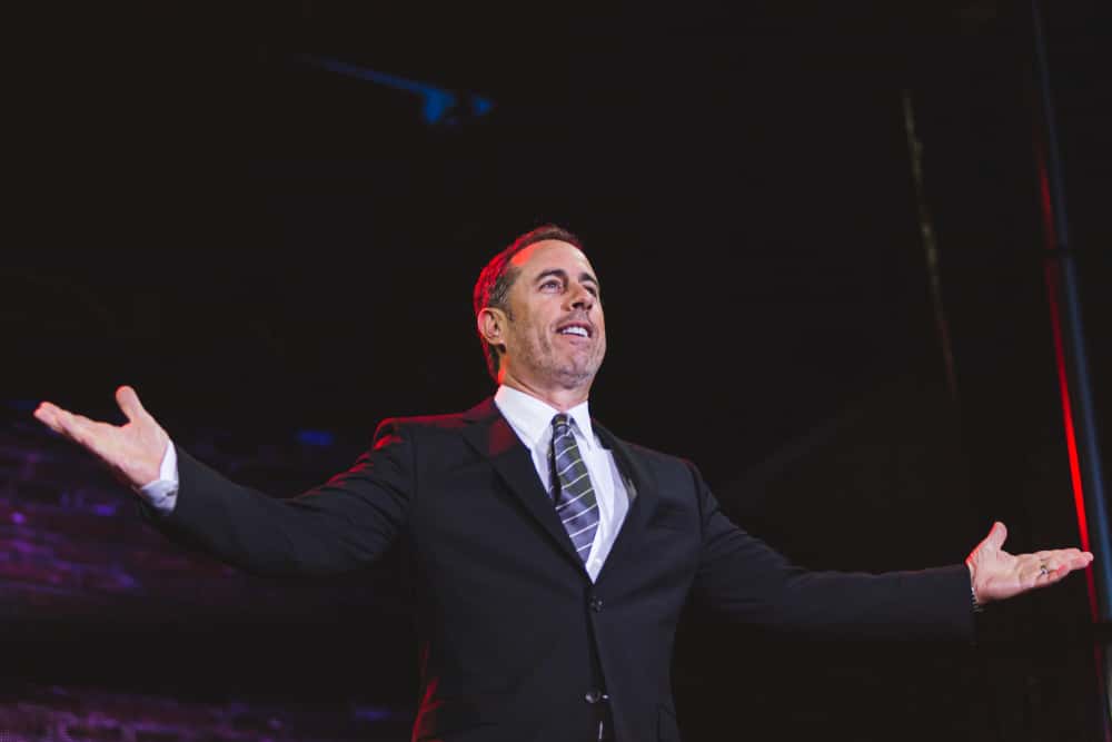Comedian Jerry Seinfeld performs at Clusterfest