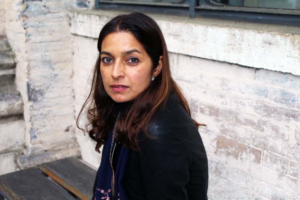 Jhumpa Lahiri photographed at Library Casa delle Letterature in Rome