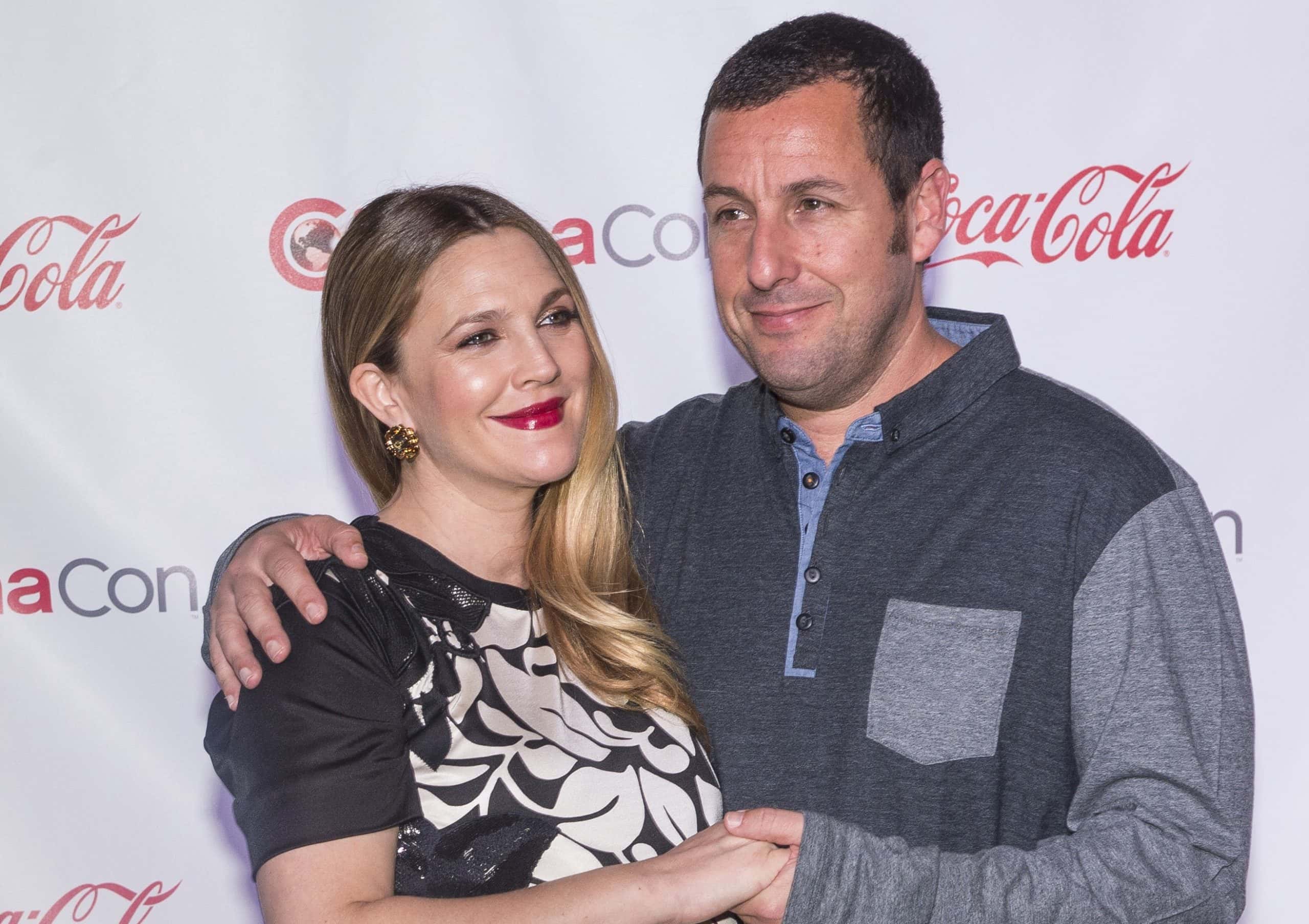 Drew Barrymore and Adam Sandler arrives at The CinemaCon Achievement Awards