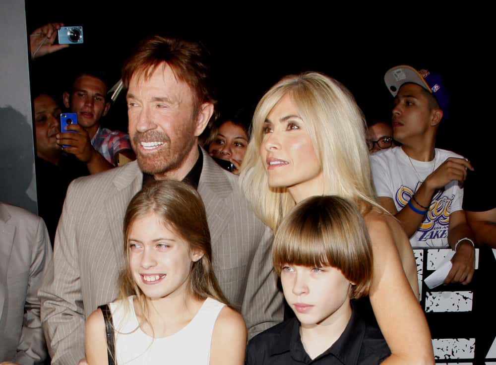 Chuck Norris and his family at an event