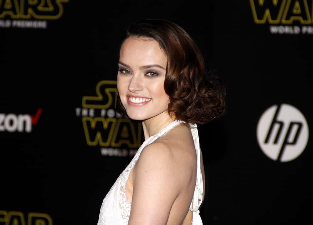 Daisy Ridley at the World premiere of 'Star Wars: The Force Awakens'