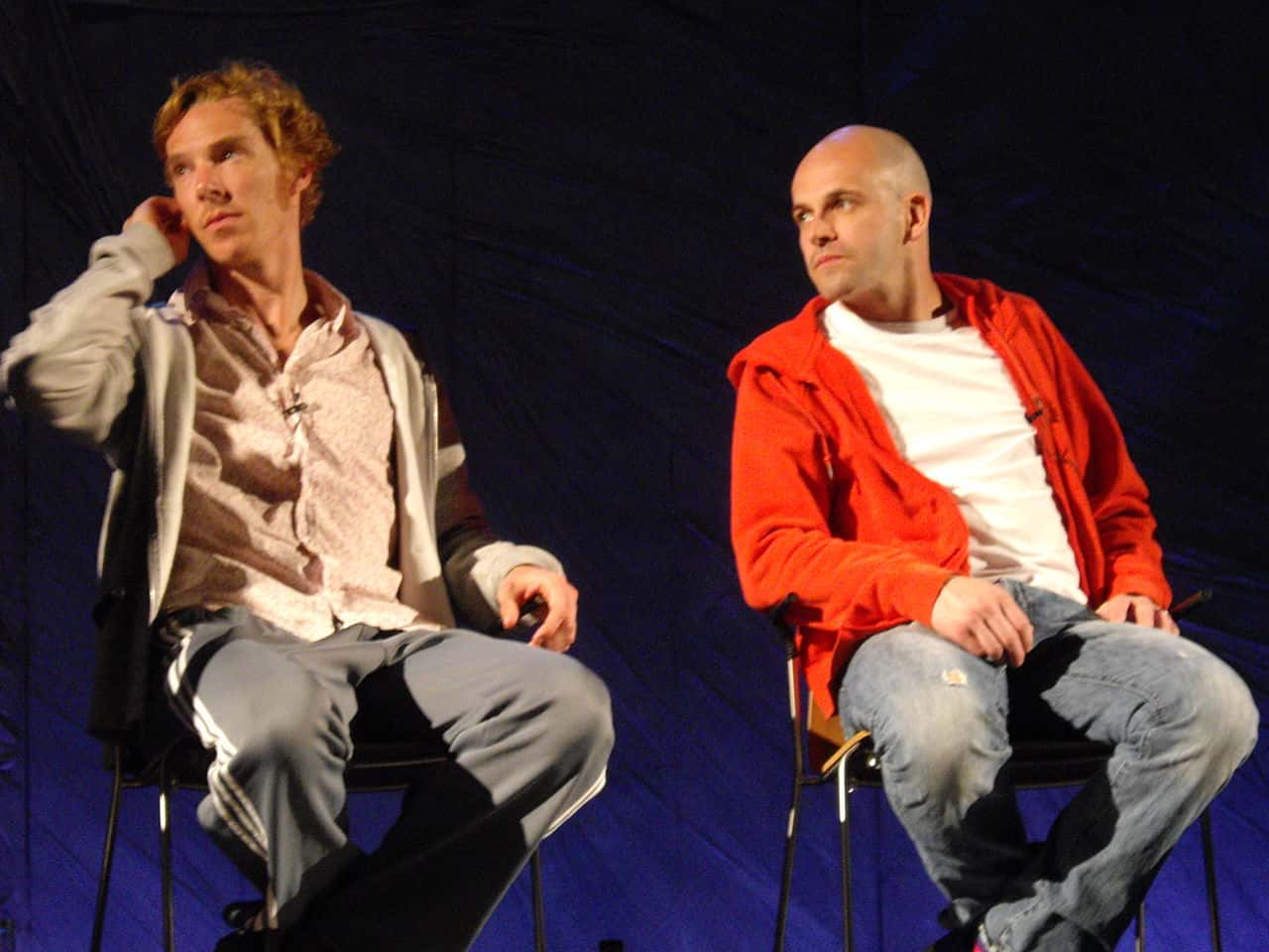 Benedict Cumberbatch & Jonny Lee Miller at Frankenstein Q&A at the National Theatre