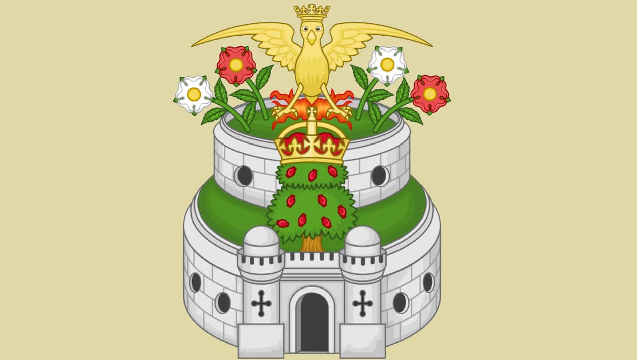 Phoenix and Castle badge
