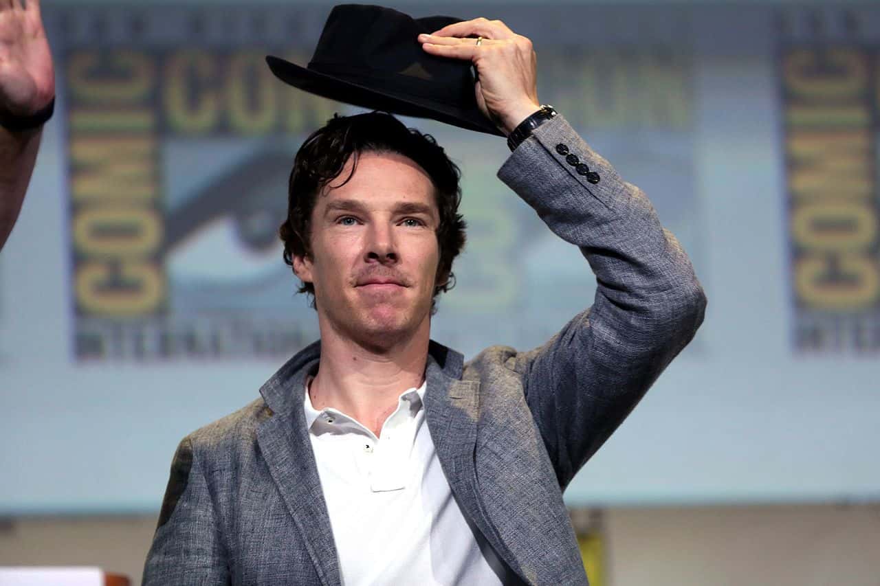 Benedict Cumberbatch speaking at the 2016 San Diego Comic Con International, for "Sherlock", at the San Diego Convention Center in San Diego, California.